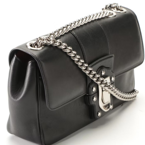 Dolce & Gabbana Medium Lucia Shoulder Bag in Black Calfskin Leather - Picture 2 of 7